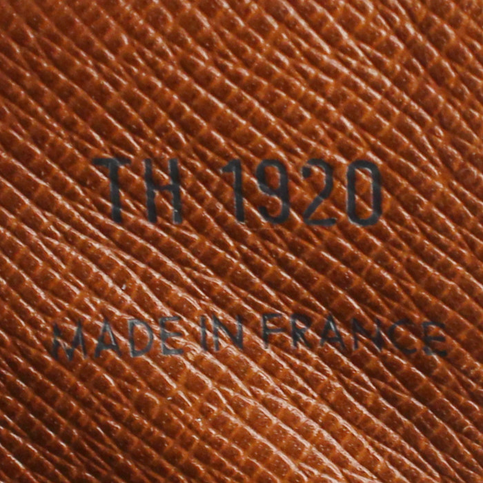 Louis Vuitton Saint Cloud shoulder bag in brown monogram canvas and natural leather - Detail D3