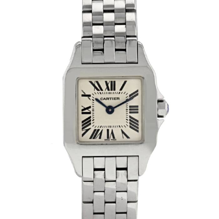 Cartier santos women's sales stainless steel watch