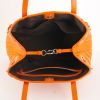 Bolso de mano Dior Panarea modelo pequeño en lona cannage naranja y cuero naranja - Detail D2 thumbnail