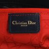 Borsa Lady Dior modello grande in pelle cannage blu marino - Detail D4 thumbnail
