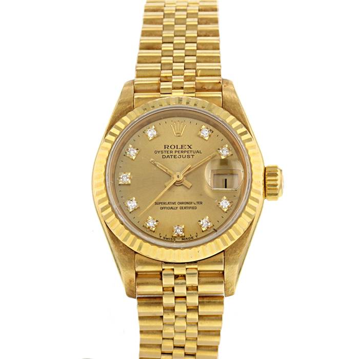 Rolex femme or jaune hot sale