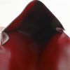Hermes pouch in burgundy box leather - Detail D2 thumbnail