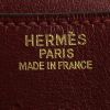 Bolsito de mano Hermes en cuero box color burdeos - Detail D3 thumbnail