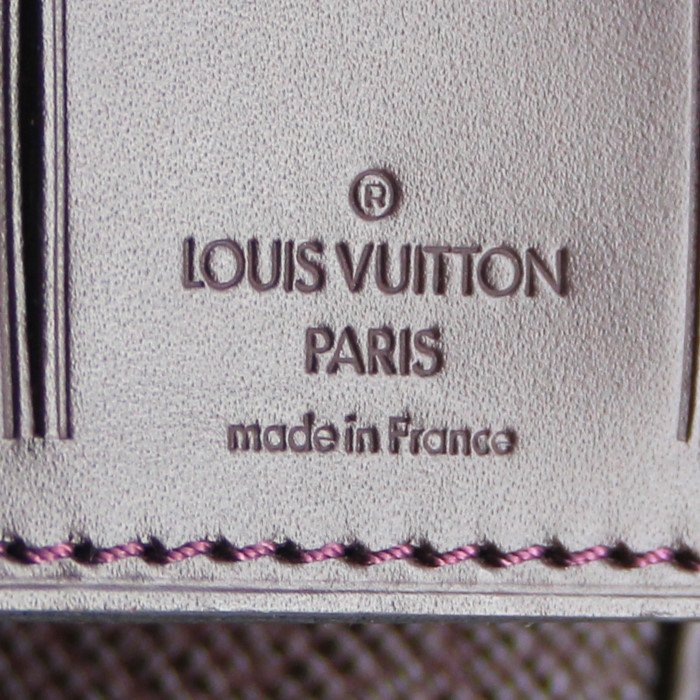 Valigia flessibile Louis Vuitton in pelle taiga viola - Detail D3