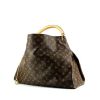 Bolso de mano Louis Vuitton Arsty modelo grande en lona Monogram marrón y cuero natural - 00pp thumbnail