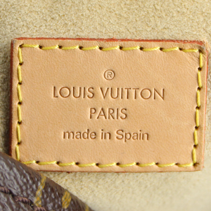 Sac à main Louis Vuitton Arsty grand modèle en toile monogram marron et cuir naturel - Detail D3
