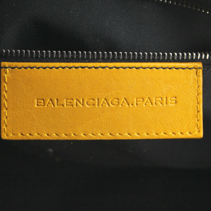 Borsa in camoscio giallo - Detail D4