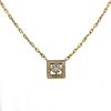 Boucheron Ava square necklace in yellow gold and diamonds and in diamond - 00pp thumbnail