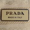 Bolso de mano Prada en cuero blanco - Detail D3 thumbnail