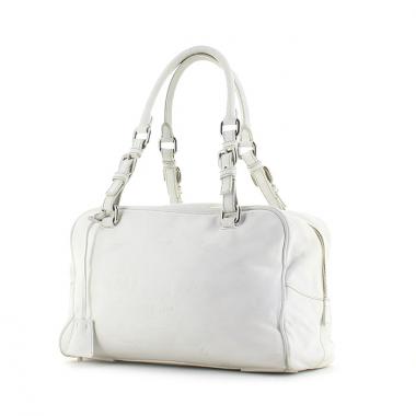 Prada handbag in white leather