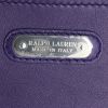 Ralph Lauren large model handbag in purple leather - Detail D4 thumbnail
