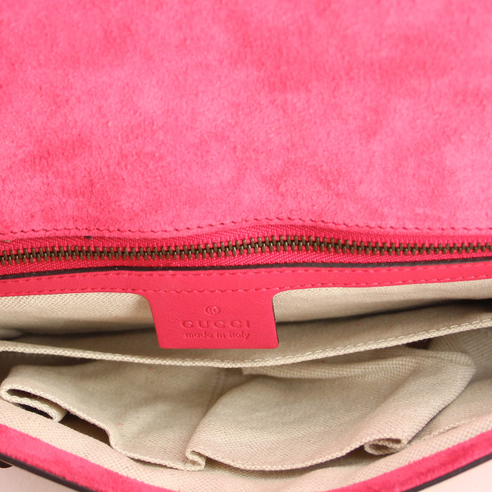 Gucci pouch in candy pink patent leather - Detail D2