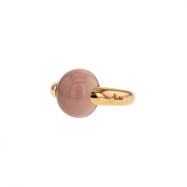 Bague Pomellato Luna en or rose et quartz rose