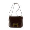 Hermes Hermes Constance handbag in chocolate brown box leather - 360 thumbnail