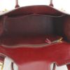Bolso de mano Hermes Drag en cuero box color burdeos - Detail D2 thumbnail