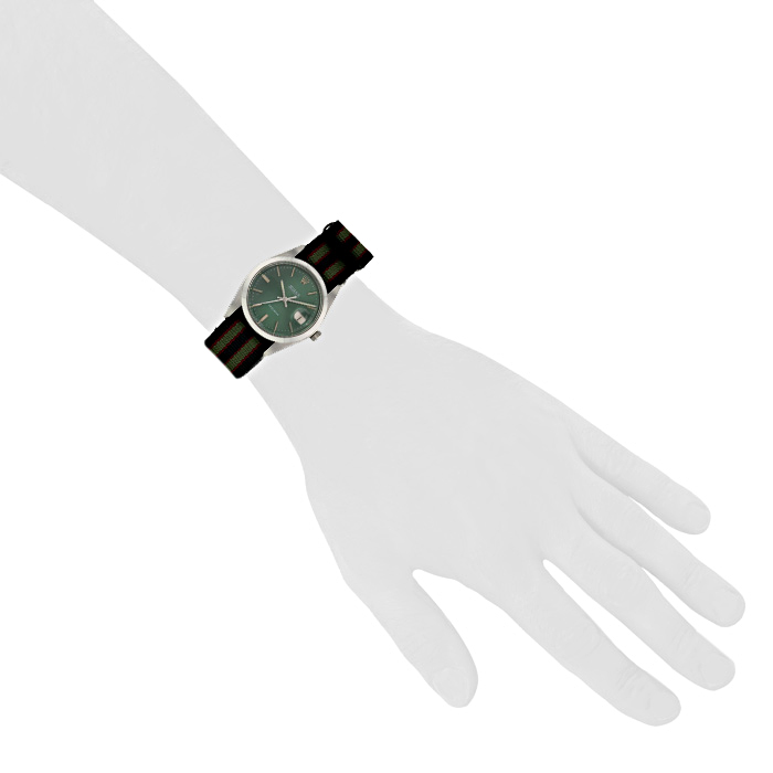 Montre Rolex Oyster Date Precision en acier Ref :  6694 Vers  1974 - Detail D1