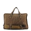 Porte-documents Prada en daim marron - 360 thumbnail