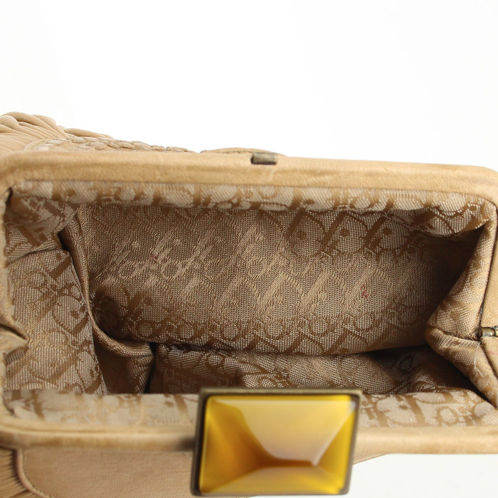 Dior pouch in beige leather - Detail D2