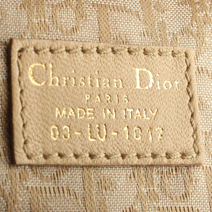 Pochette in pelle beige plissettato - Detail D3