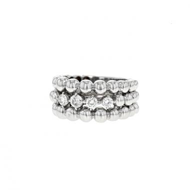 Boucheron Grains de Raisins ring in white gold and diamonds