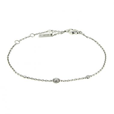 Brazalete Messika Mini Joy en oro blanco y diamantes