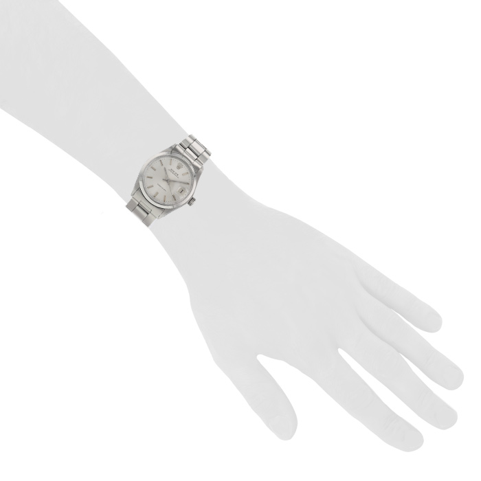 Montre Rolex Oyster Date Precision en acier Ref :  6466 Vers  1969 - Detail D1