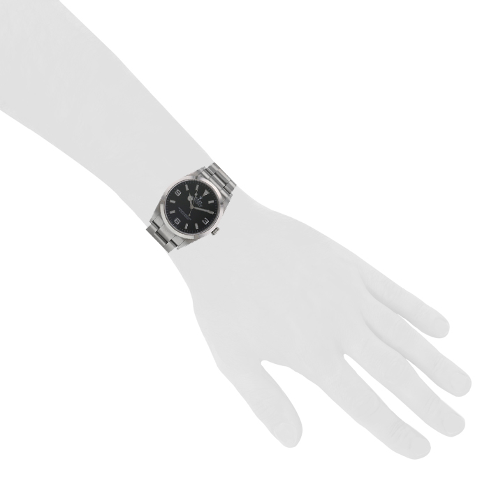 Rolex Explorer watch in stainless steel Ref: 14270 Circa 2002 - Detail D1