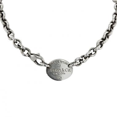 Tiffany & Co Return To Tiffany necklace in silver