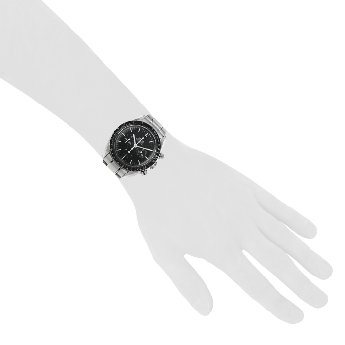 Omega Speedmaster watch in stainless steel Ref: 145 0022 Circa 2000 - Detail D1