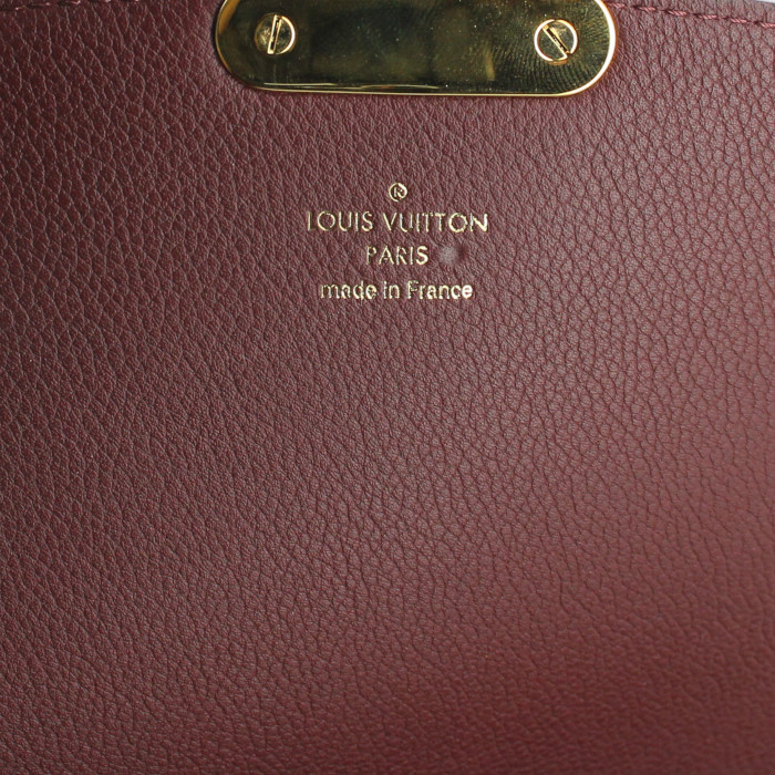 Borsa Eden modello medio in tela monogram marrone e pelle viola - Detail D4