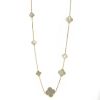 Van Cleef & Arpels Magic Alhambra large model long necklace in yellow gold and mother of pearl - 00pp thumbnail