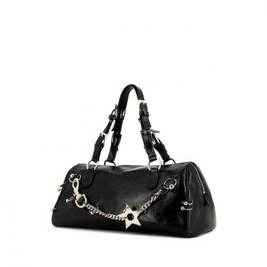 Borsa in pelle nera
