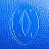Cartier Must De Cartier - Bag shoulder bag in blue leather - Detail D4 thumbnail