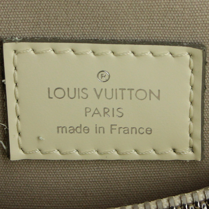 Sac cabas Louis Vuitton en cuir épi blanc - Detail D3