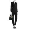 Dior Lady Dior small model handbag in black satin - Detail D1 thumbnail