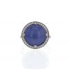 Chaumet Class Attrape Moi Si Tu m'Aimes "Galet" large model ring in white gold,  diamonds and chalcedony - 360 thumbnail