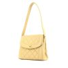 Handbag in beige quilted leather - 00pp thumbnail