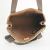 Shopping bag in pelle monogram marrone e tela - Detail D2 thumbnail