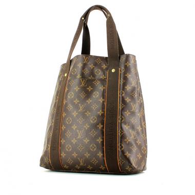 Louis Vuitton shopping bag in brown monogram leather and canvas