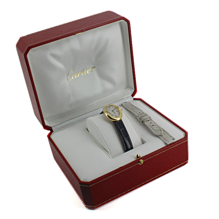 Cartier Baignoire watch in yellow gold Circa 1990 - Detail D2