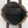 Saint Laurent shopping bag in brown leather - Detail D2 thumbnail