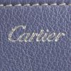 Cartier C De Cartier handbag in grey blue leather - Detail D4 thumbnail
