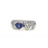 Chopard ring in white gold,  diamonds and sapphire - 360 thumbnail
