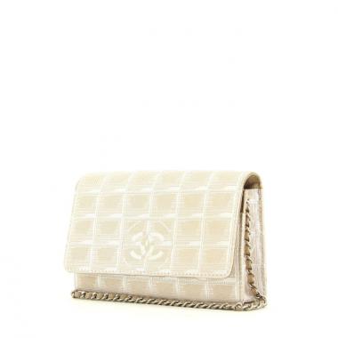 Chanel handbag in beige canvas