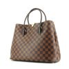 Louis Vuitton handbag Kensington in ebene damier canvas and brown leather - 00pp thumbnail