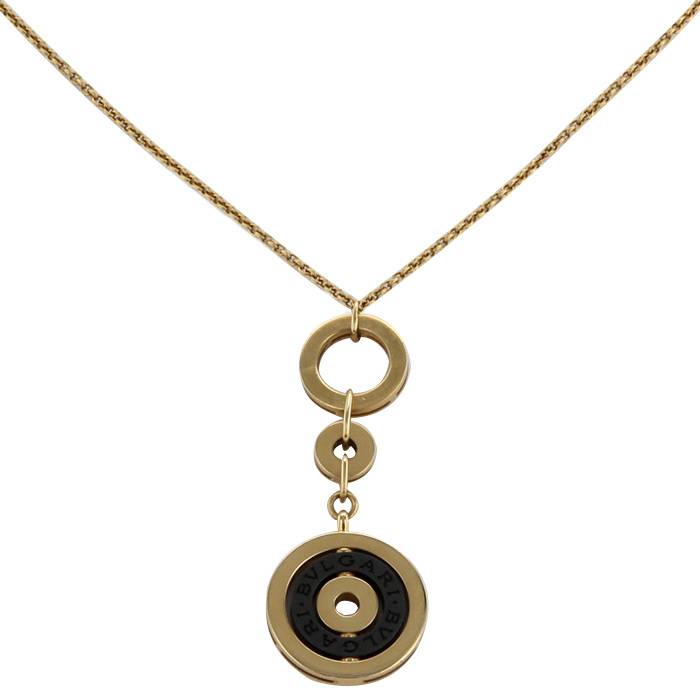 Collana Bulgari Astrale in oro giallo e ceramica nera