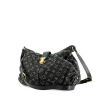 Louis Vuitton shoulder bag in black monogram denim canvas and black leather - 00pp thumbnail