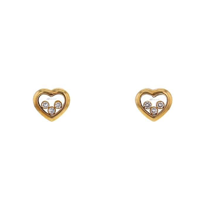 834854-1001 Chopard Happy Diamonds White Gold Ladies Earrings