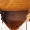 Hermes Kelly 35 cm handbag in gold ostrich leather - Detail D3 thumbnail