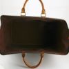 Louis Vuitton Cruiser travel bag in brown monogram canvas and natural leather - Detail D2 thumbnail